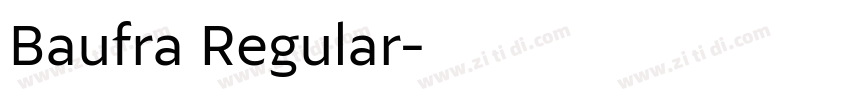Baufra Regular字体转换